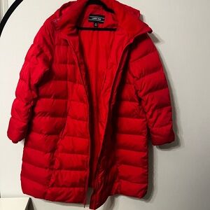 Land’s End women’s red size 2x knee length winter parka